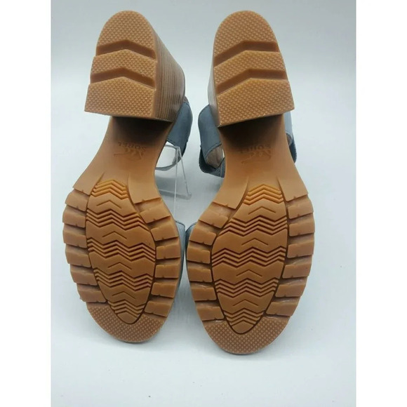 Sorel Nadia™Womens Sorel Cinder Gray Leather Sandals NL3614 050 Size 7 - Picture 8 of 8